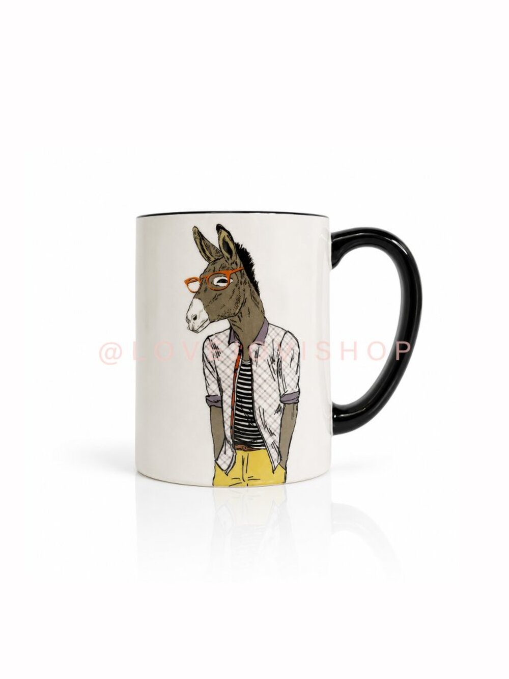 Collectible | Hipster Donkey Mug Signature Housewares Oversized Coffee 17.5 oz